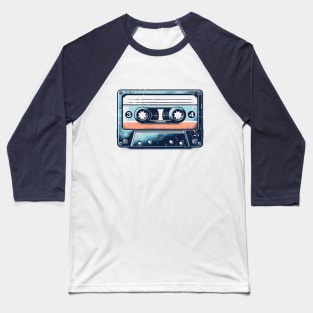 Retro Vibes: Vintage Cassette T-Shirt Baseball T-Shirt